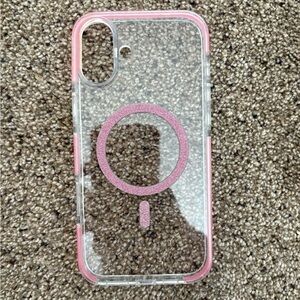 Clear Pink MagSafe iPhone 16 plus case
-Compatible - Brand Unspecified